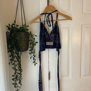 GYPSY Handmade with Love Eclectic Halter Tie Top in Adjustable Sizing